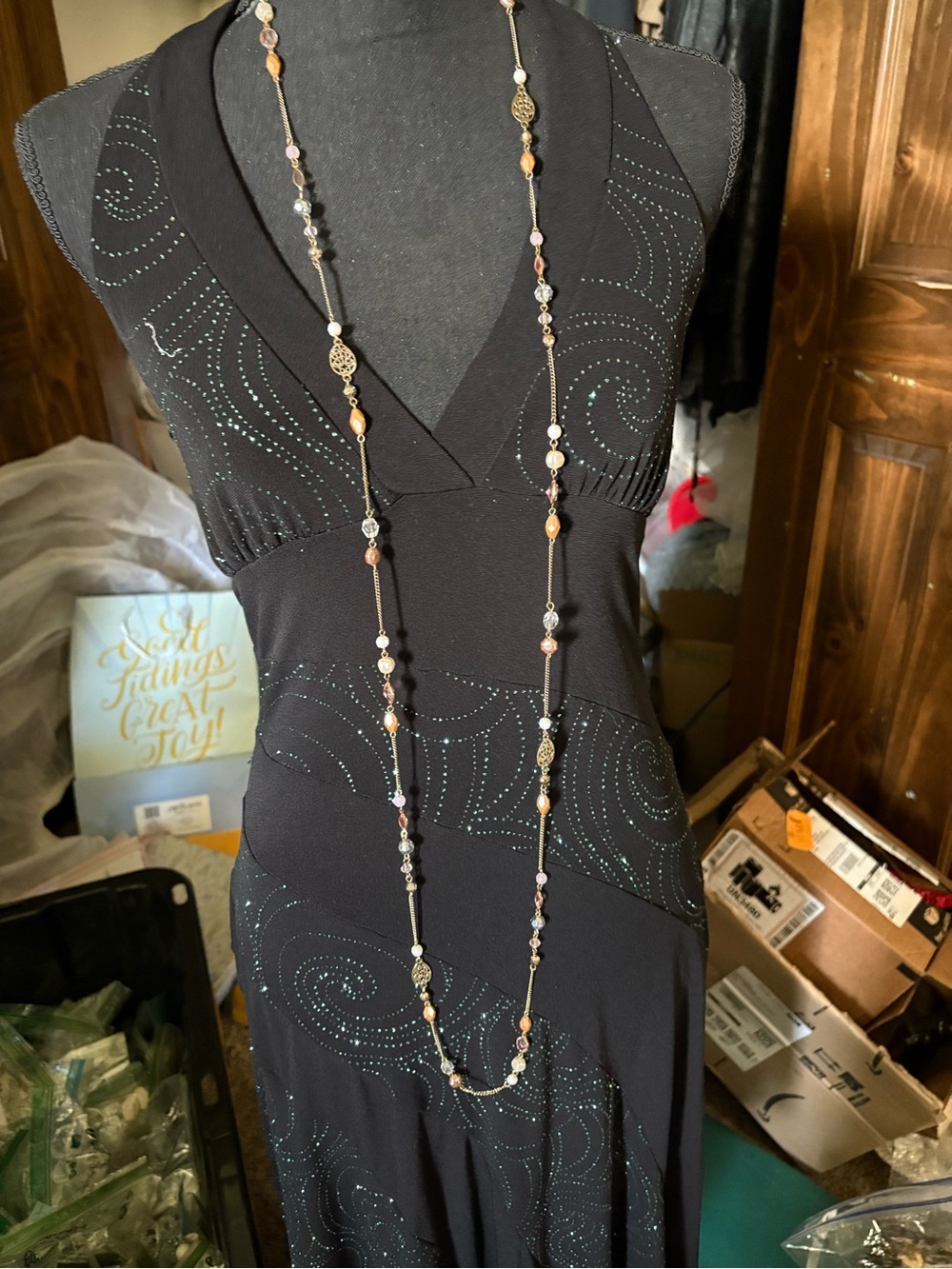 Long Beaded Multi-Color Necklace - Unbranded